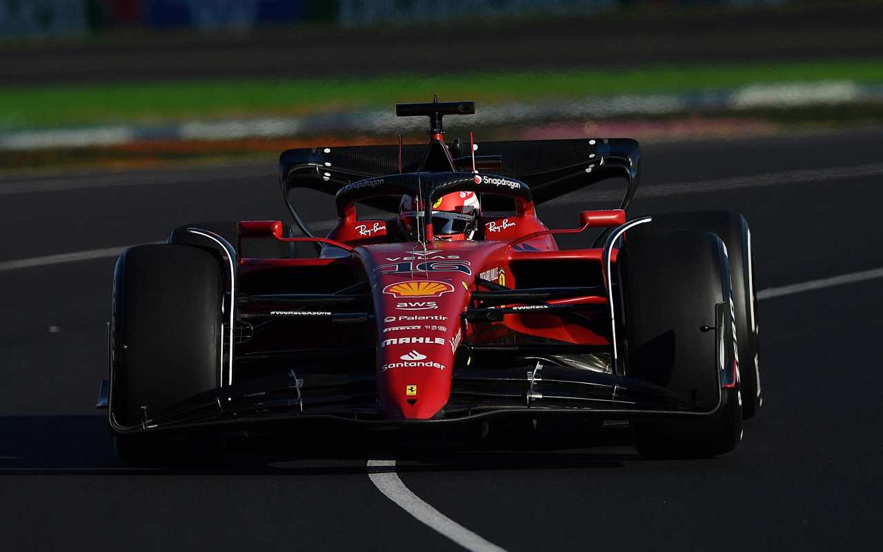 La Ferrari di Leclerc (ANSA)