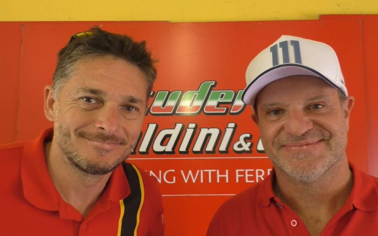 Ferrari, Giancarlo Fisichella e Rubens Barrichello (foto Scuderia Baldini&Co.)