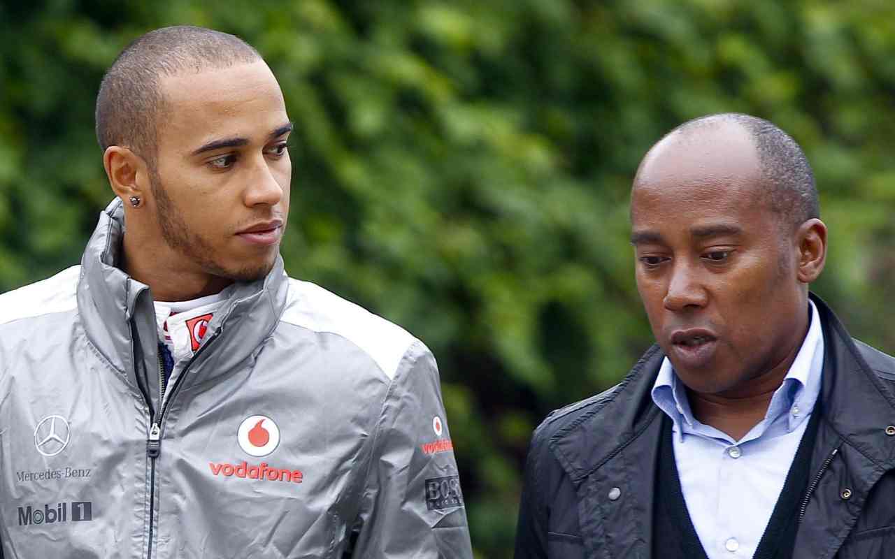 Lewis Hamilton e Anthony (Ansa Foto)