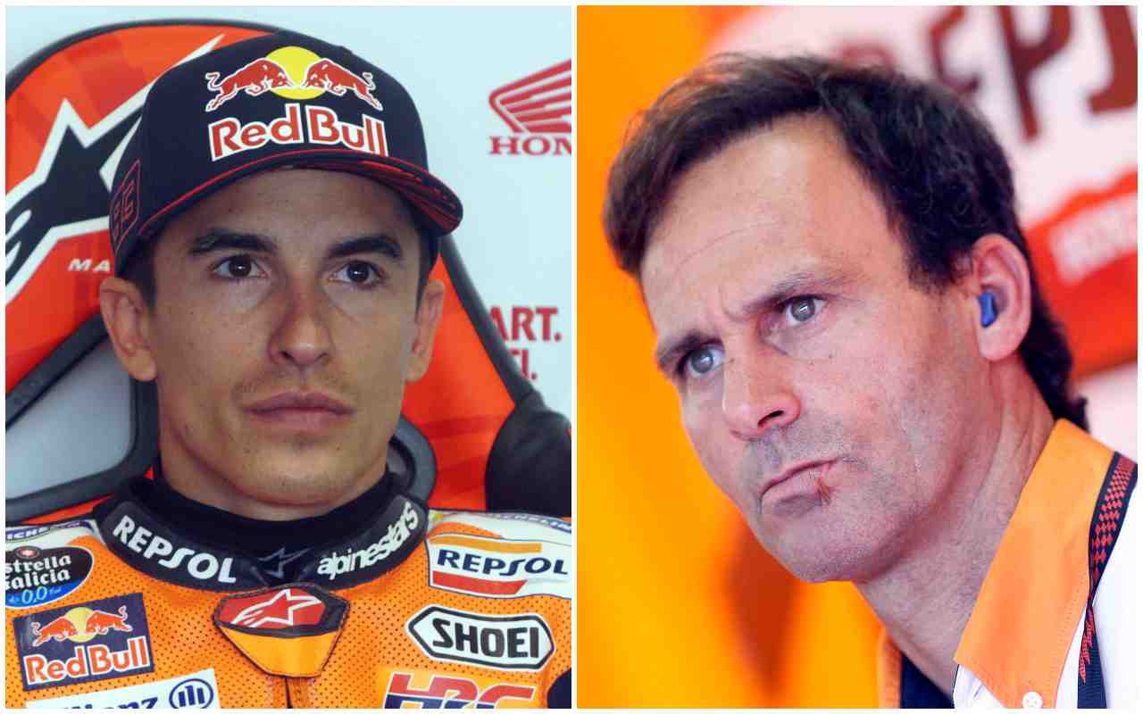 Marc Marquez e Alberto Puig (LaPresse)