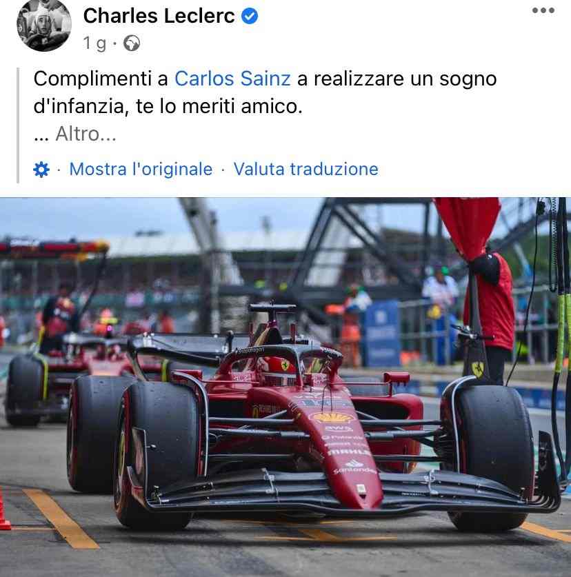 F1 Charles Leclerc (Facebook)