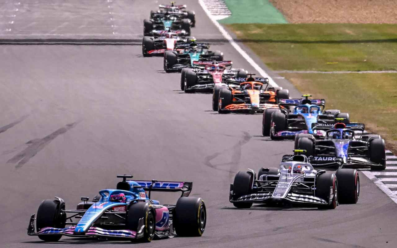 Uno scatto della gara di F1 a Silverstone (ANSA)