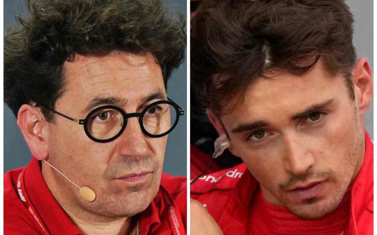 Ferrari Mattia Binotto e Charles Leclerc (LaPresse)