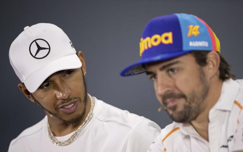 Lewis Hamilton e Fernando Alonso (Ansa Foto)