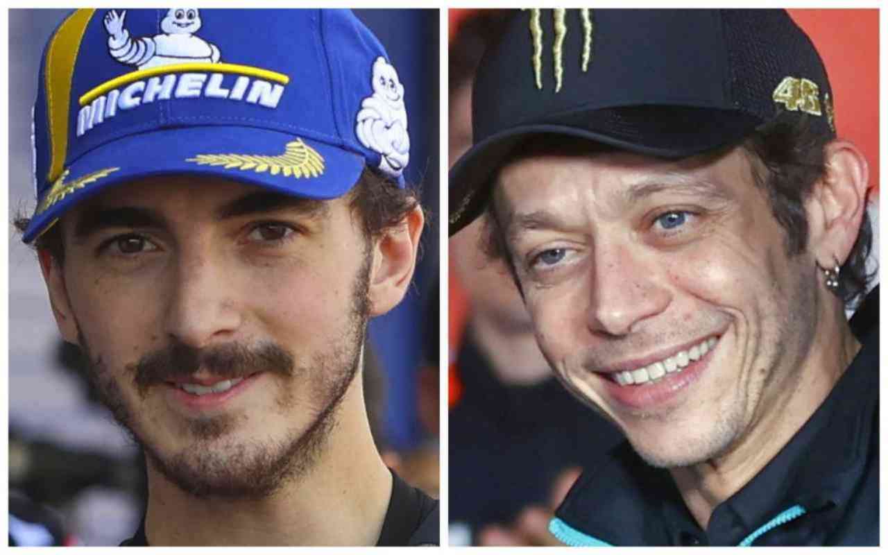 MotoGP Pecco Bagnaia e Valentino Rossi (ANSA)