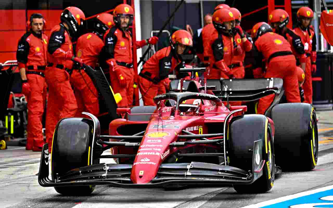 La Ferrari nel GP d'Ungheria (ANSA)