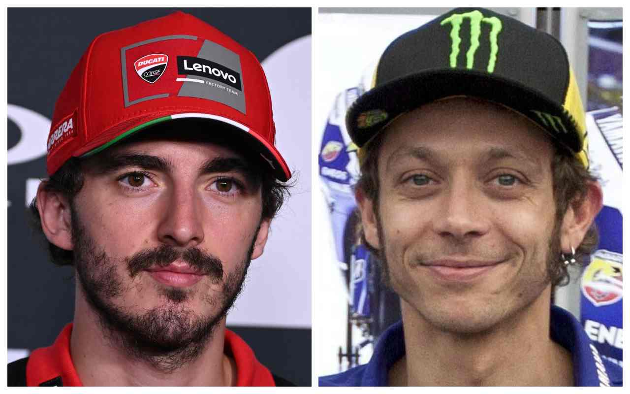 Pecco Bagnaia Valentino Rossi (Ansa Foto)