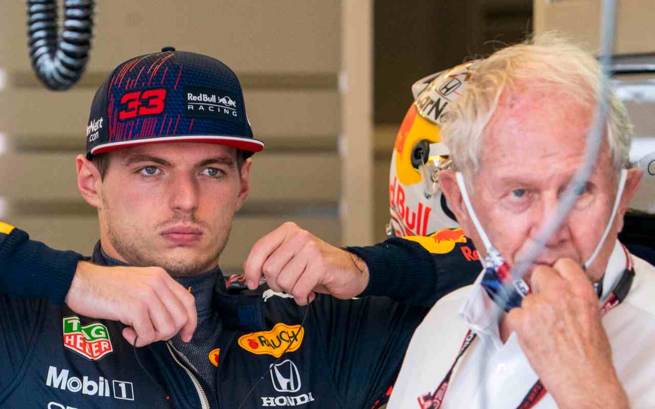Red Bull Max Verstappen ed Helmut Marko (ANSA)