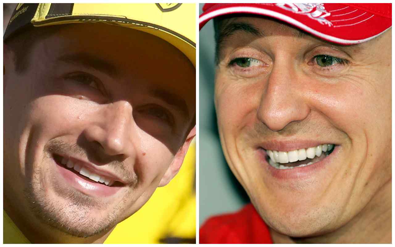 Charles Leclerc e Michael Schumacher (ANSA)
