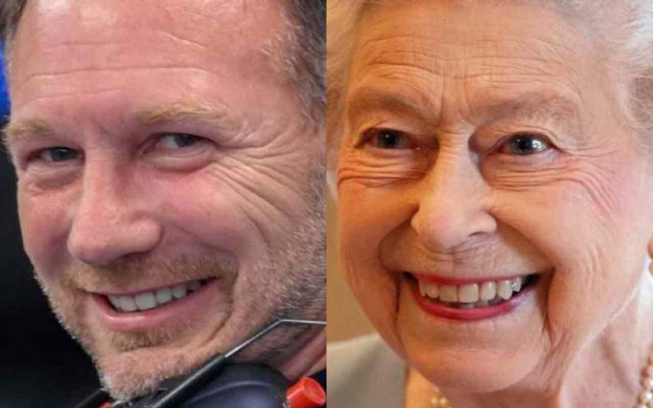 F1 Christian Horner e Regina Elisabetta