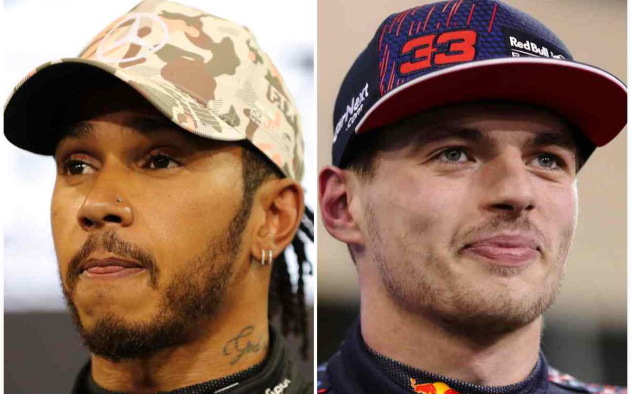 Lewis Hamilton e Max Verstappen