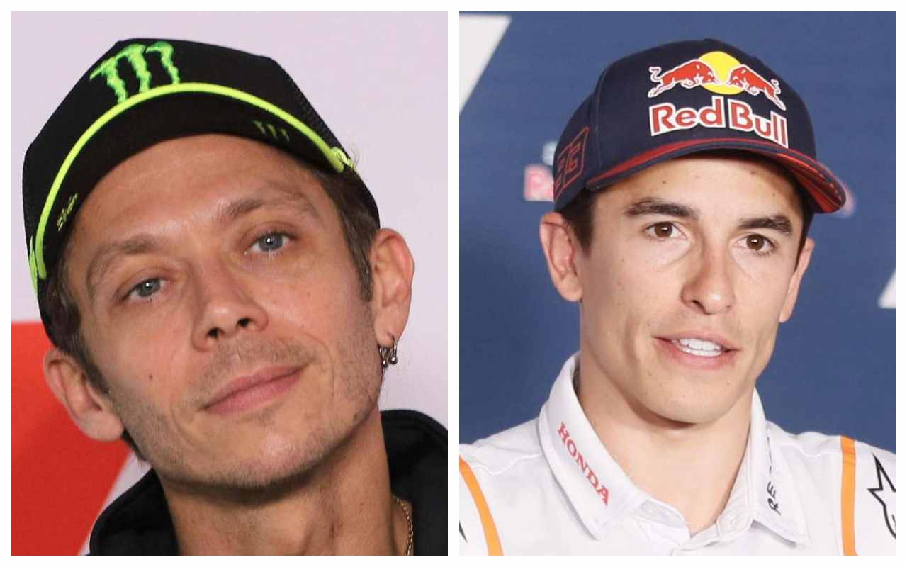 Valentino Rossi e Marc Marquez (ANSA)