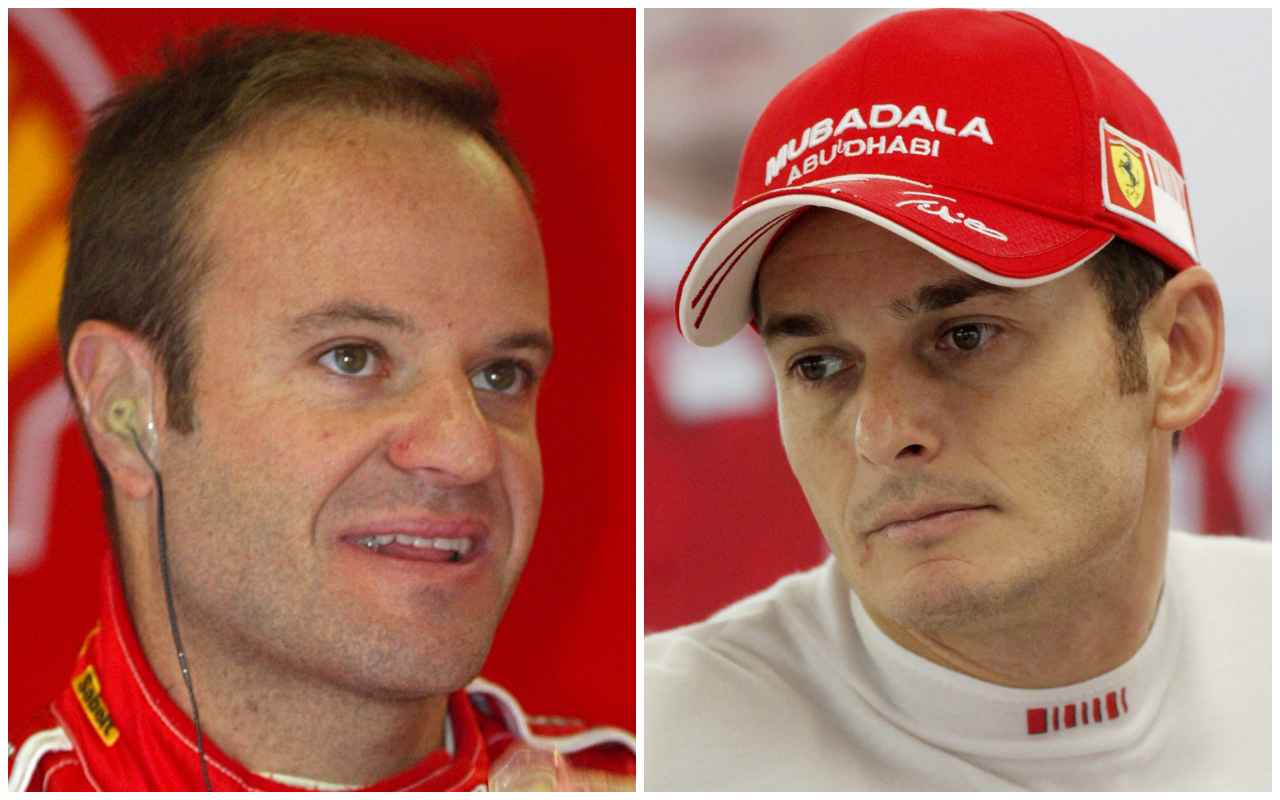 Rubens Barrichello e Giancarlo Fisichella (ANSA)