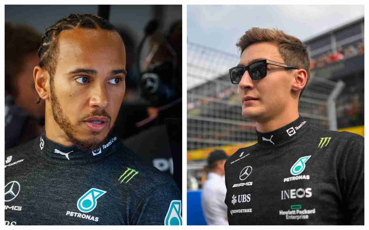 Lewis Hamilton e George Russell (ANSA)