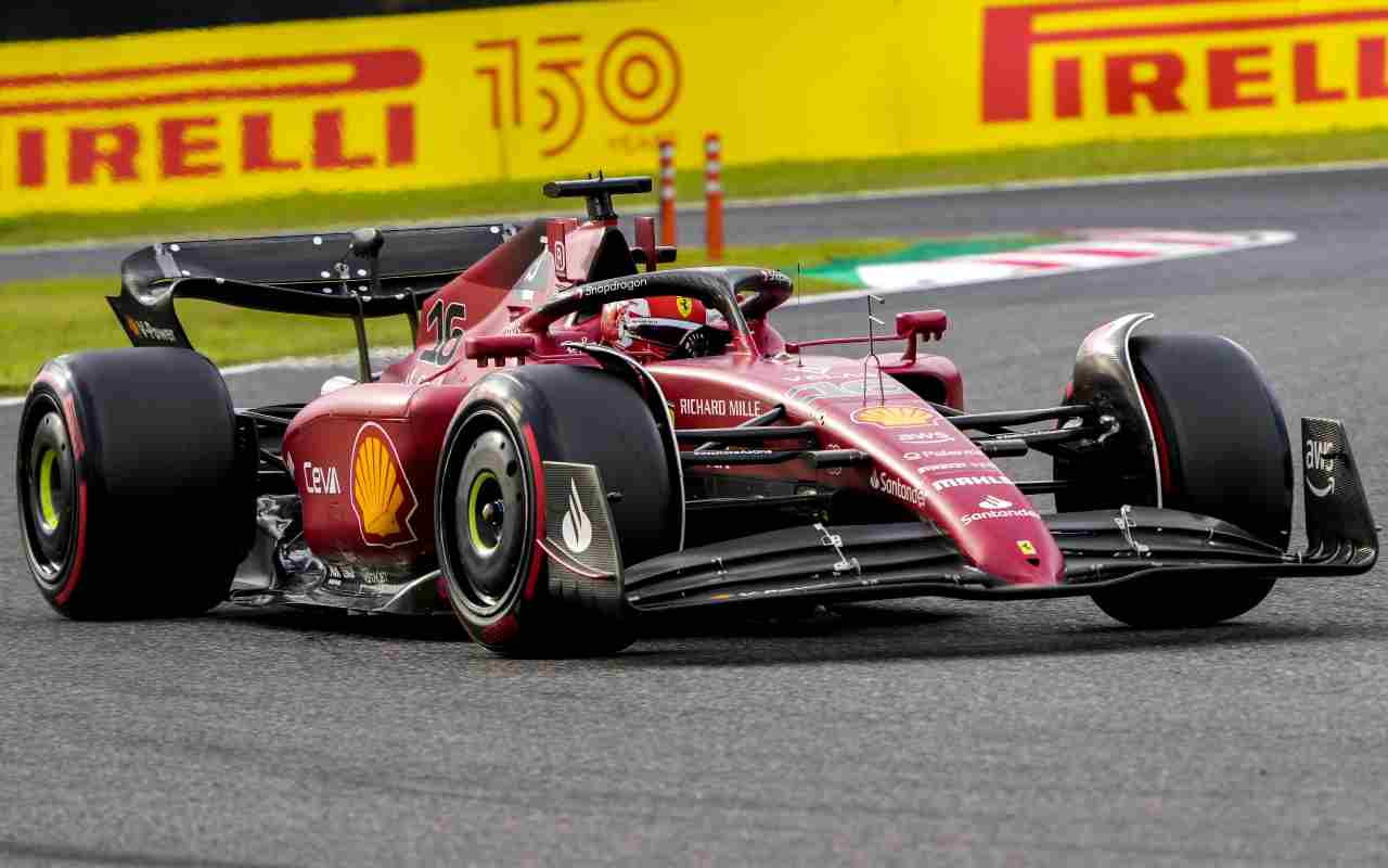 La Ferrari di Charles Leclerc (ANSA)