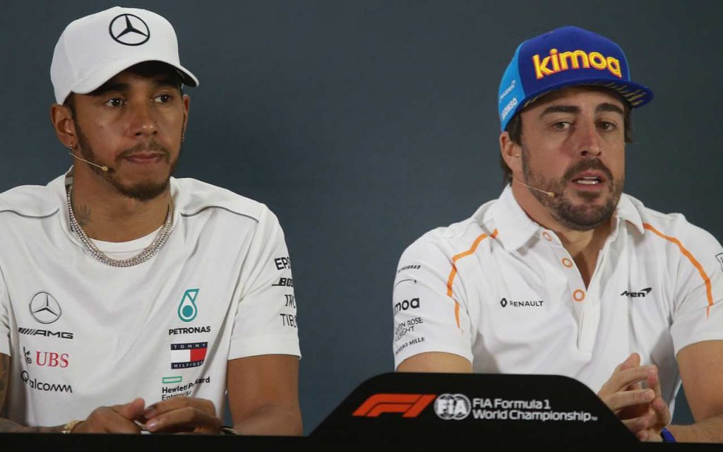 Lewis Hamilton e Fernando Alonso (Foto LaPresse)