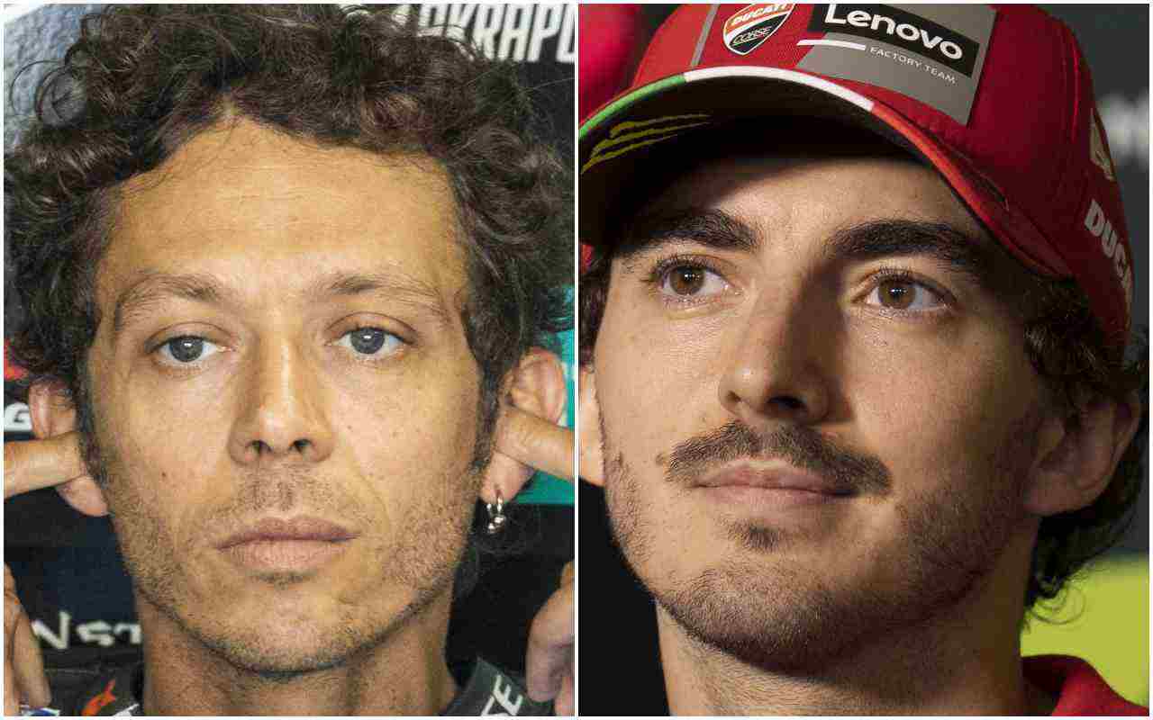 MotoGP Pecco Bagnaia e Valentino Rossi (ANSA)