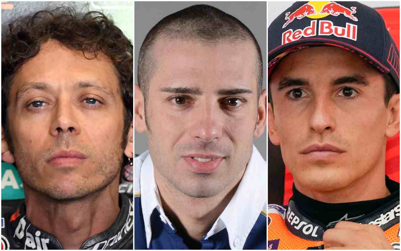 Valentino Rossi, Marco Melandri e Marc Marquez (ANSA)