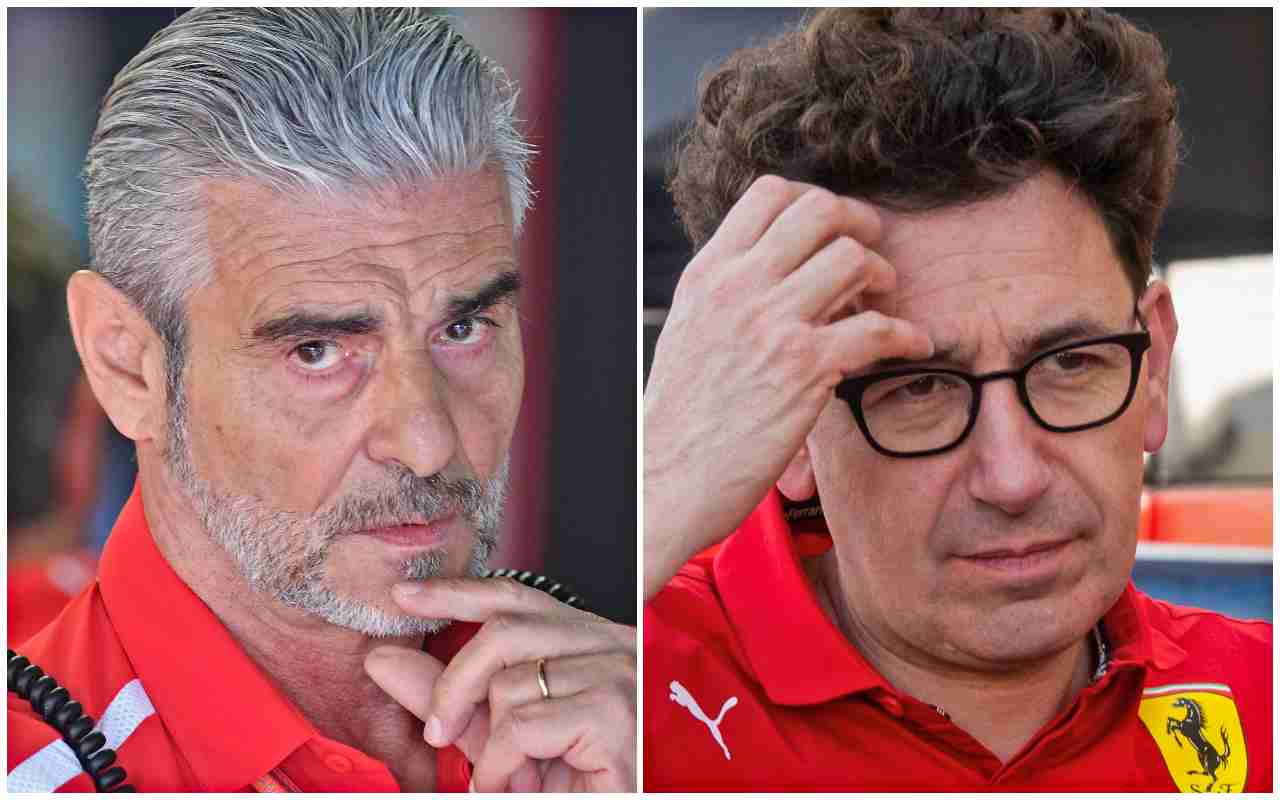 Arrivabene Binotto Ferrari (Ansa Foto)