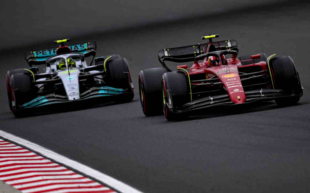 F1 Ferrari e Mercedes (ANSA)
