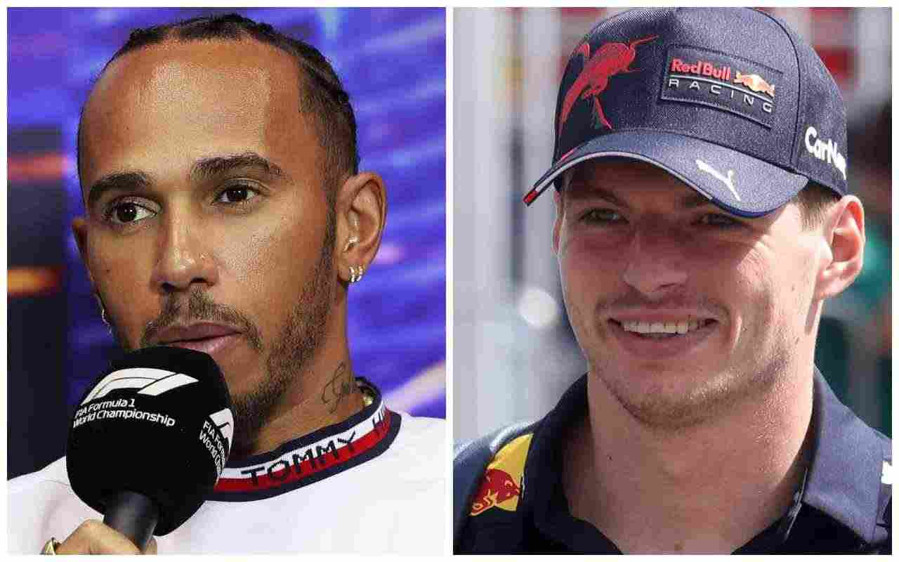 F1 Lewis Hamilton e Max Verstappen