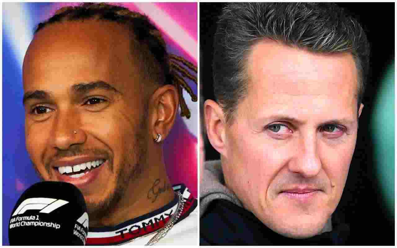 F1 Lewis Hamilton e Michael Schumacher