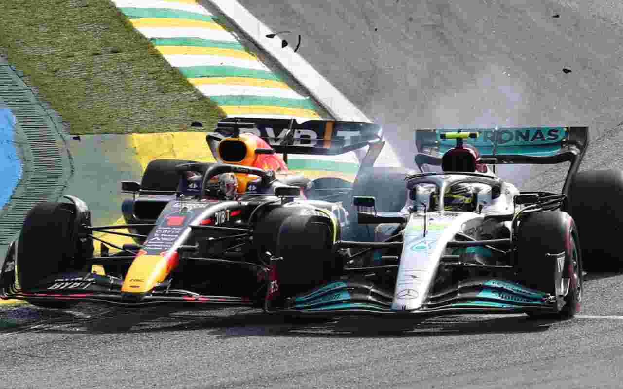 F1 Max Verstappen e Lewis Hamilton (ANSA)