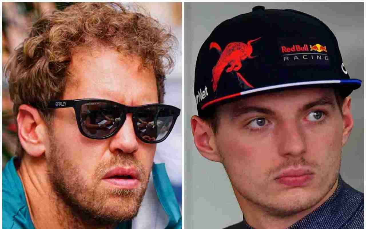 Max Verstappen e Sebastian Vettel