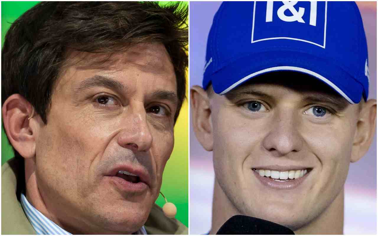 Toto Wolff e Mick Schumacher (ANSA)