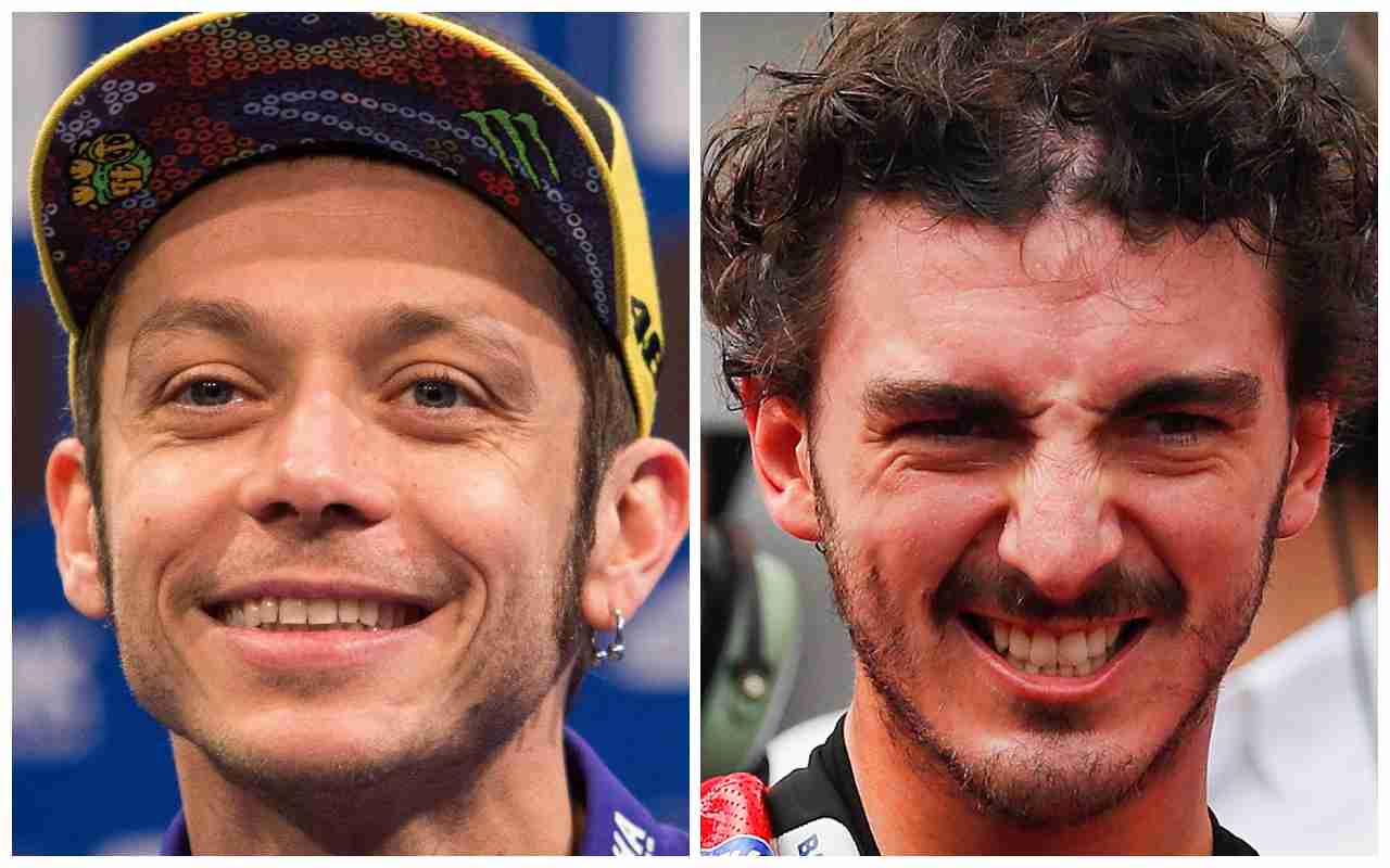 Valentino Rossi - Pecco Bagnaia (Ansa Foto)