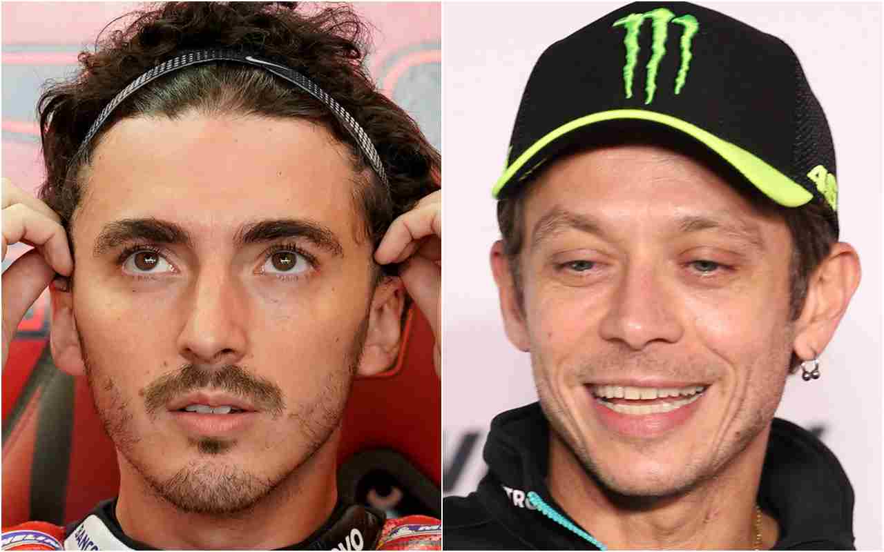 Valentino Rossi e Bagnaia (ANSA)