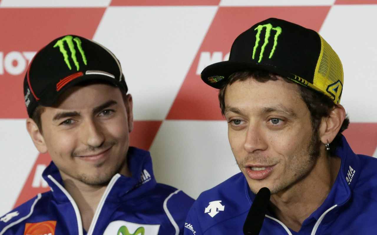 Valentino Rossi e Jorge Lorenzo (ANSA)