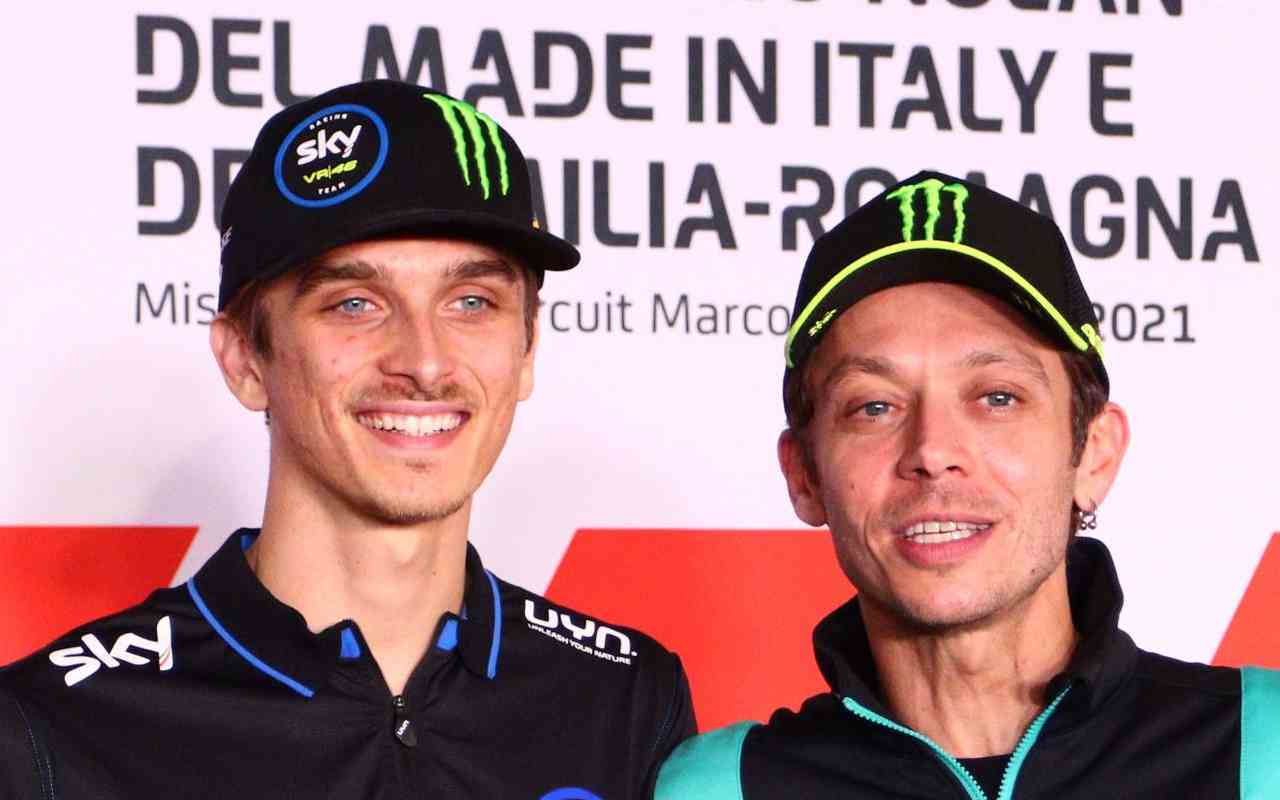 Valentino Rossi e Luca Marini (ANSA)