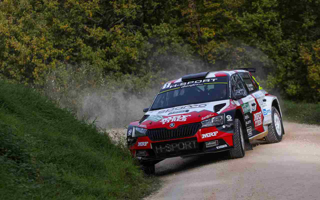 Andreucci e Briani in azione al Rally delle Marche