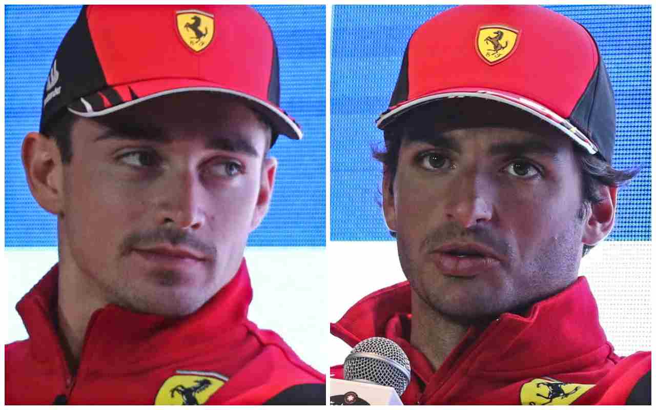 Carlos Sainz Charles Leclerc Ferrari (Ansa Foto)