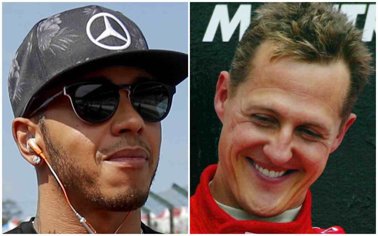 F1 Lewis Hamilton Michael Schumacher (Ansa Foto)