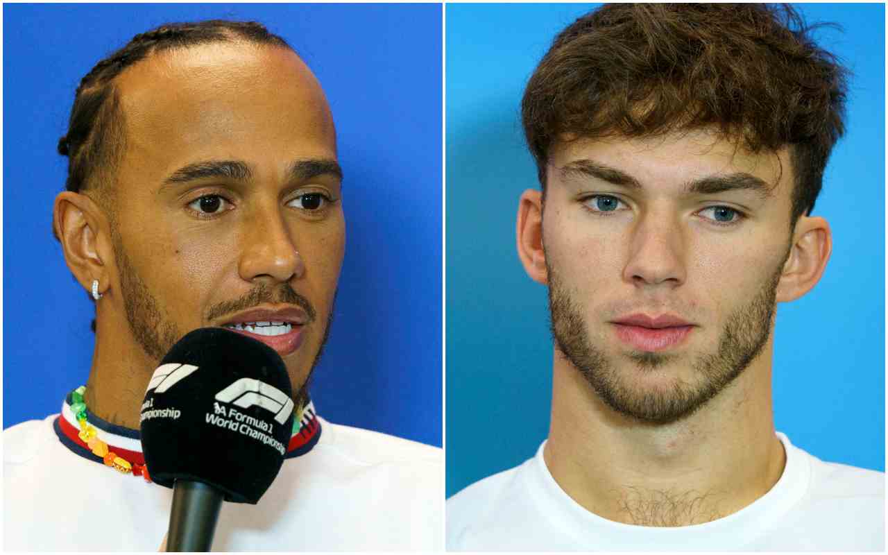 Lewis Hamilton e Gasly (ANSA)