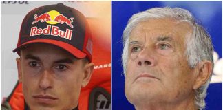 Marc Marquez e Giacomo Agostini (ANSA)