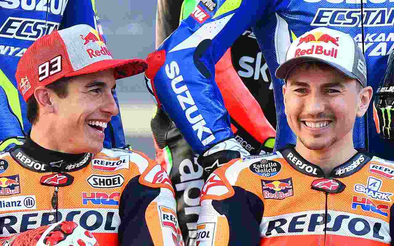 Marc Marquez e Jorge Lorenzo (ANSA)