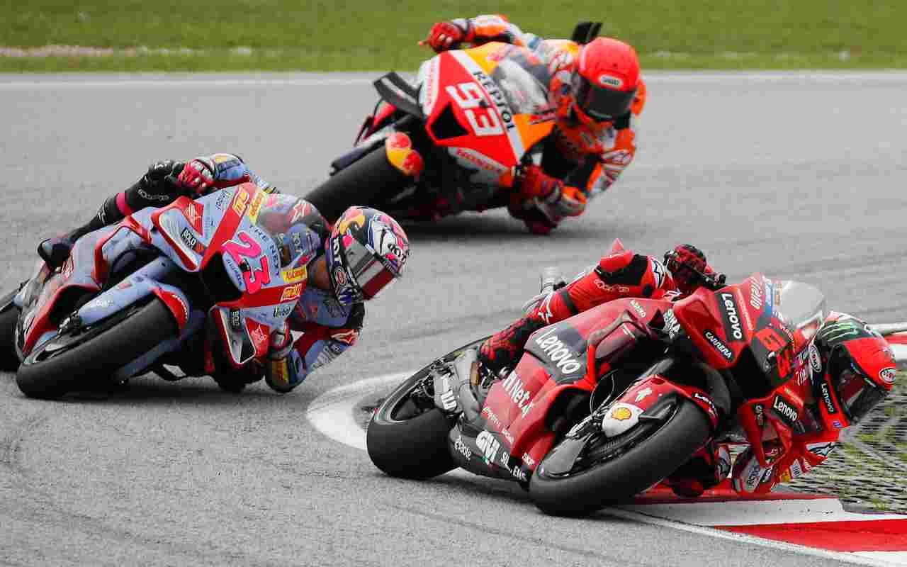 La MotoGP in azione (Ansa Foto)