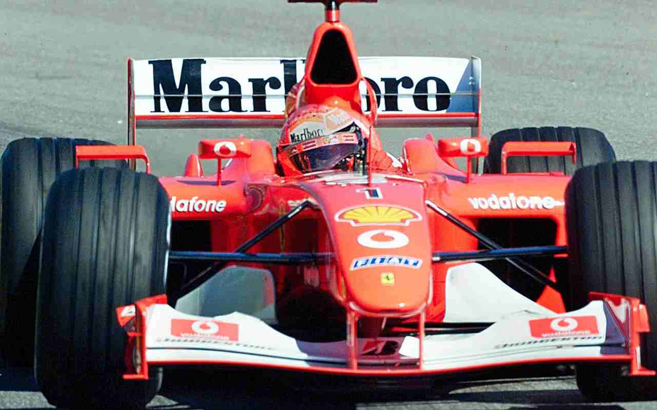 F1, Michael Schumacher sulla F2002 (ANSA)