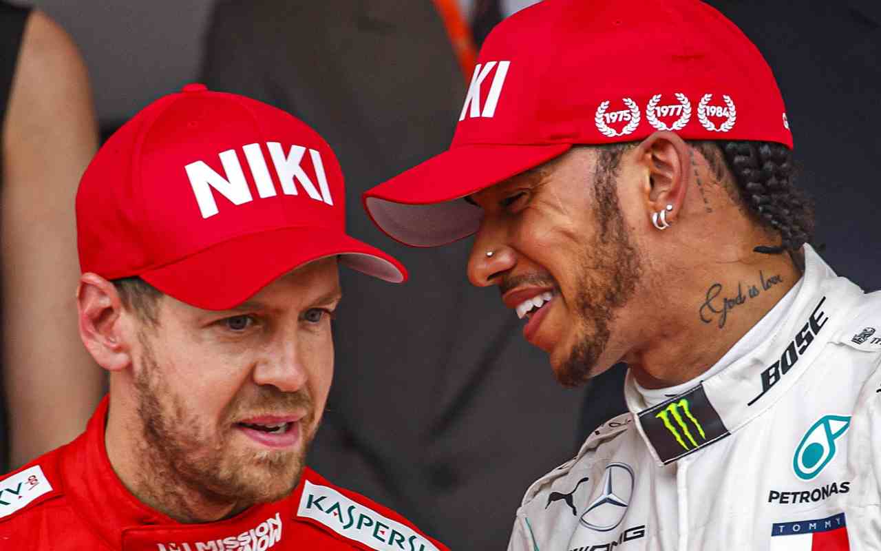 Sebastian Vettel e Lewis Hamilton (ANSA)