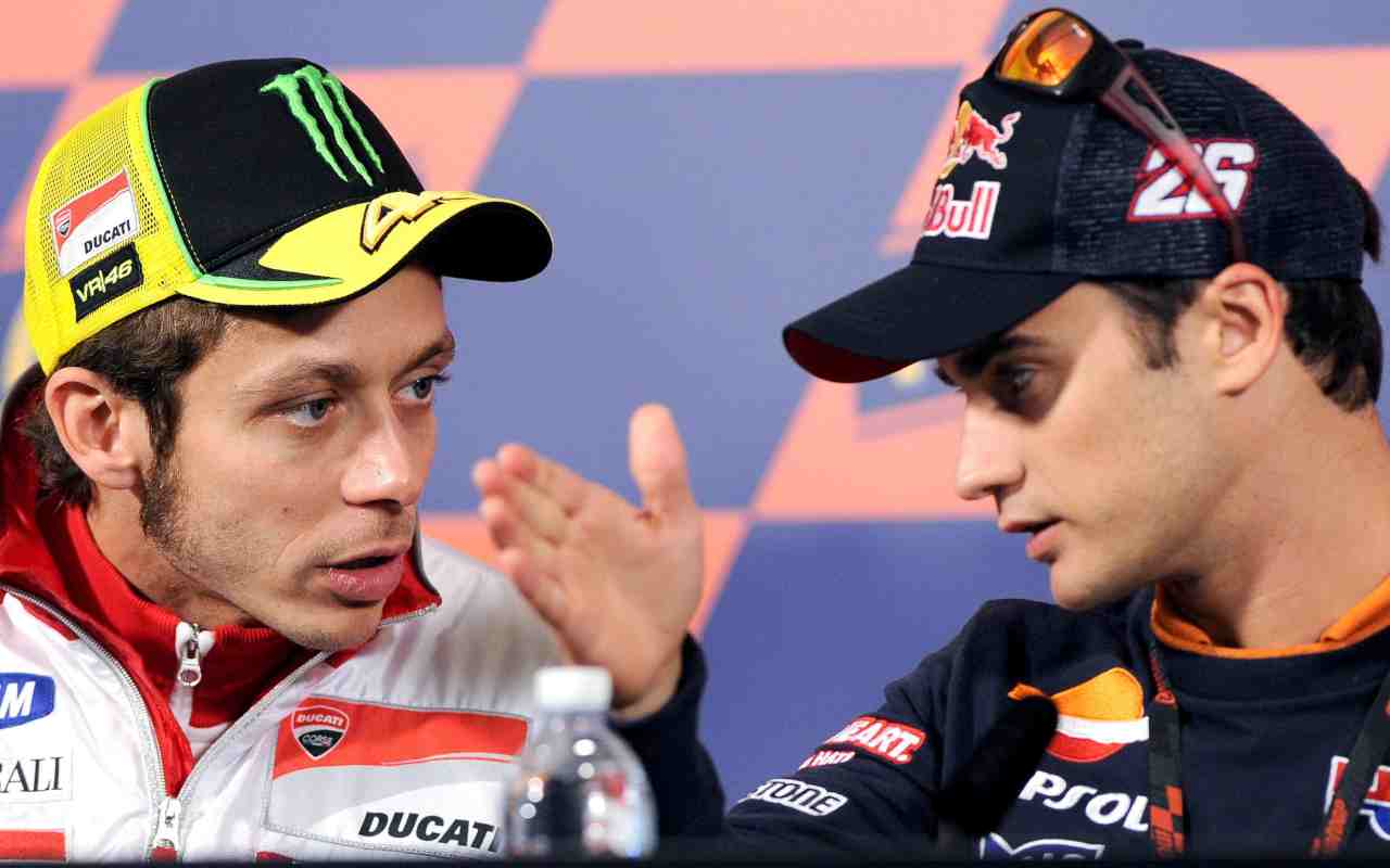 Valentino Rossi e Dani Pedrosa (ANSA)