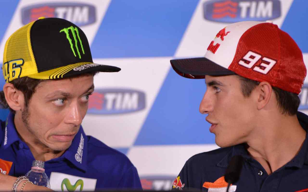 Valentino Rossi e Marc Marquez (ANSA)