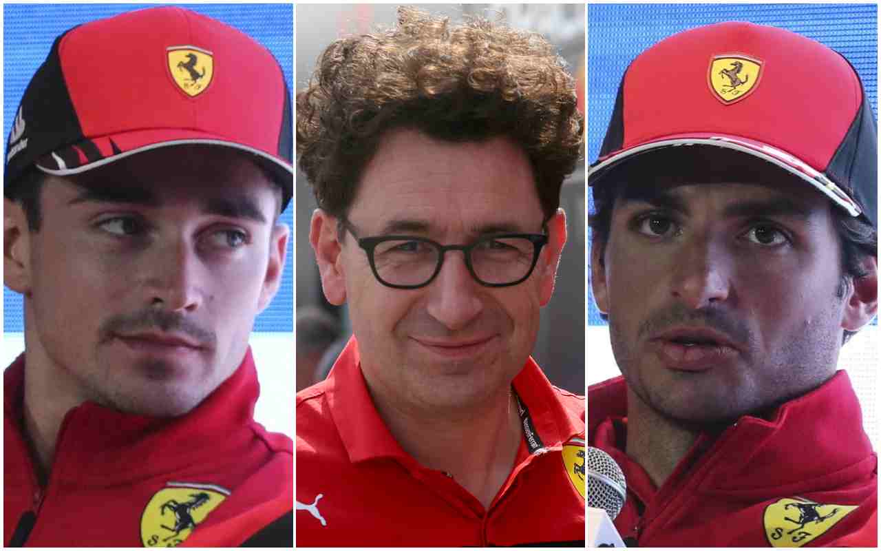 Charles Leclerc Mattia Binotto Carlos Sainz (Ansa Foto)