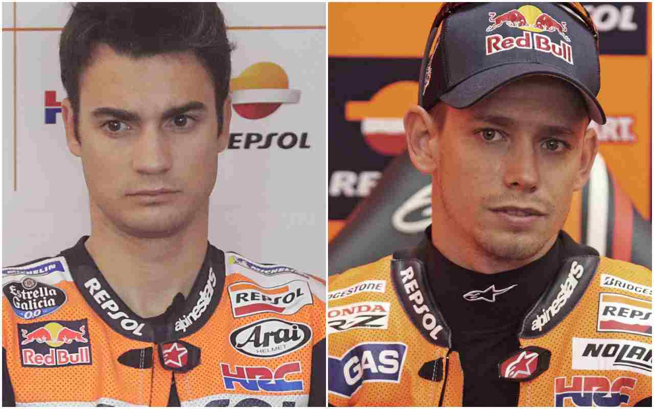 Dani Pedrosa e Casey Stoner (ANSA)