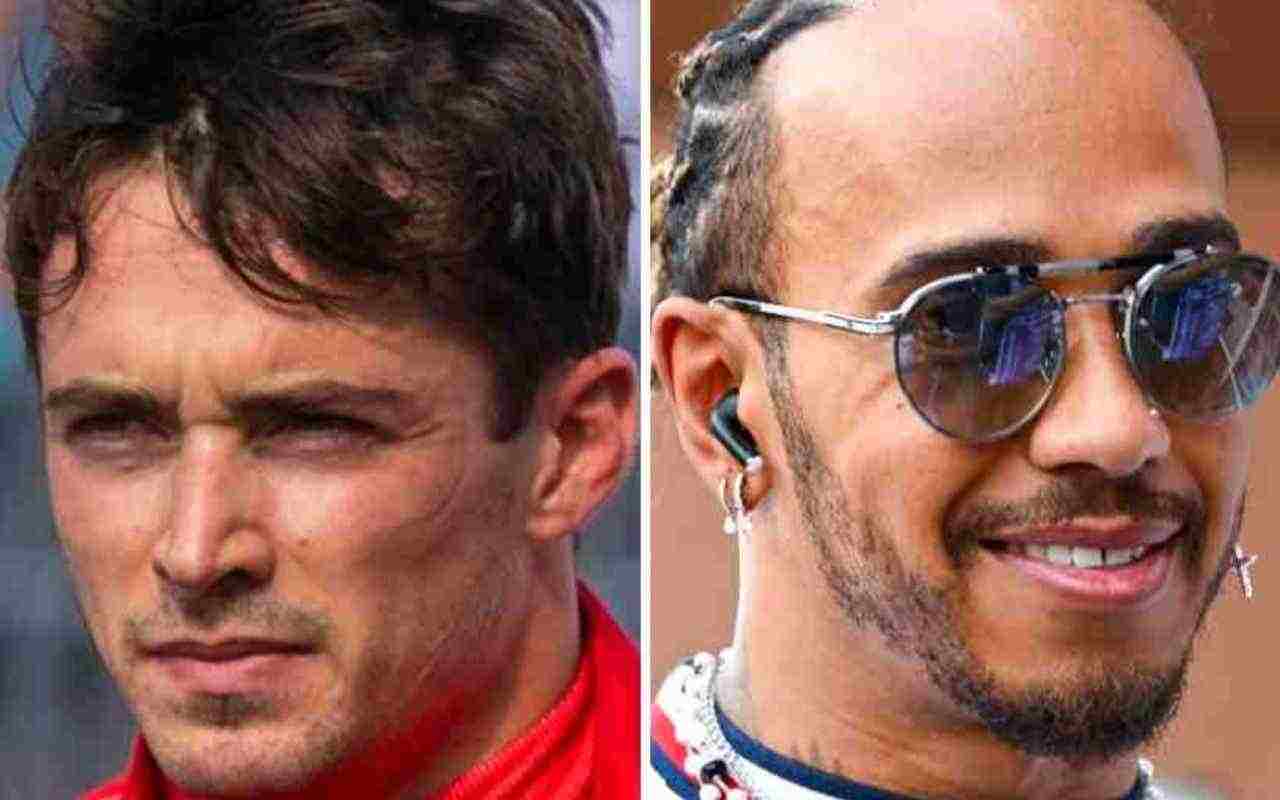 F1 Charles Leclerc e Lewis Hamilton