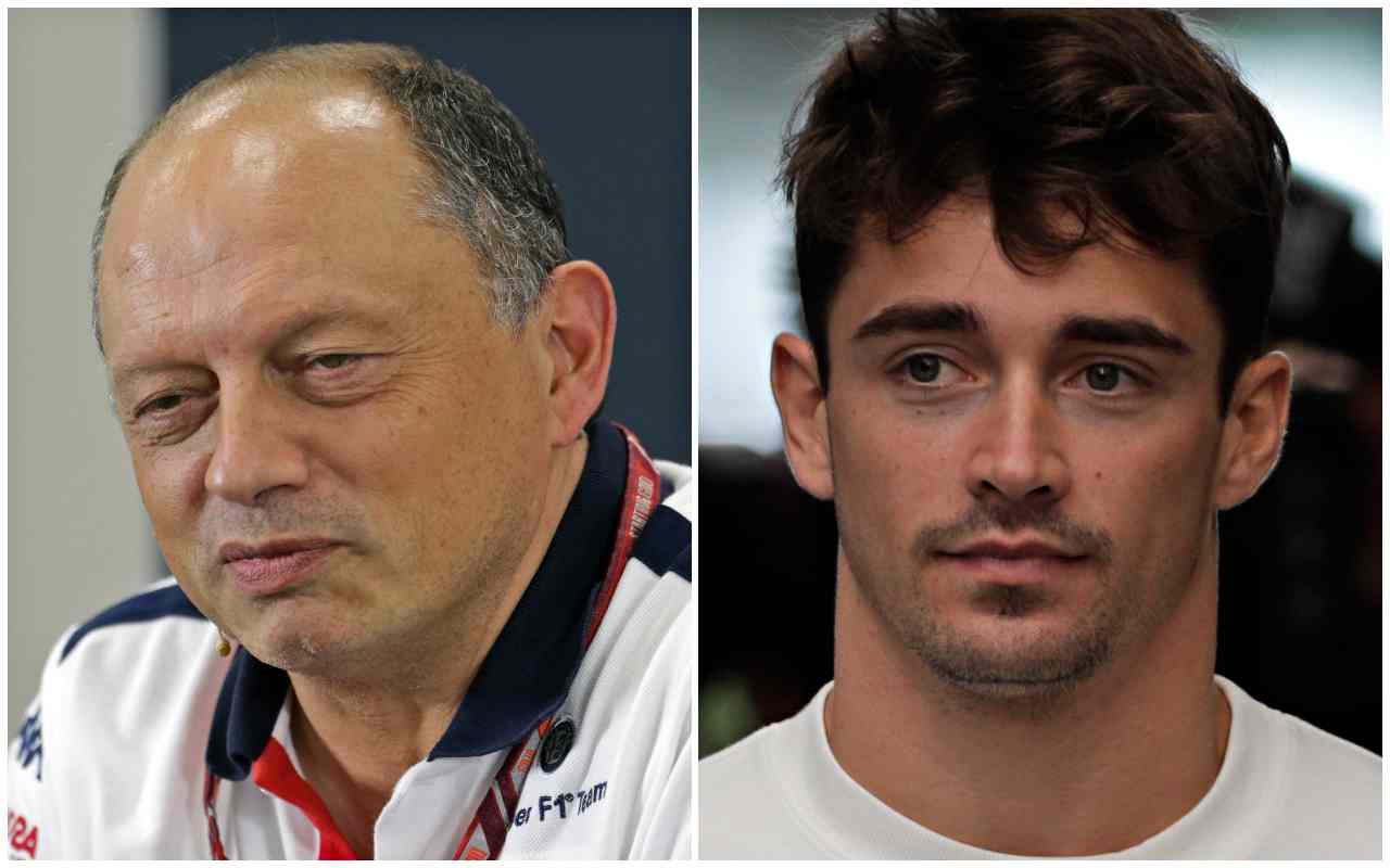 Ferrari Frederic Vasseur e Charles Leclerc (LaPresse)