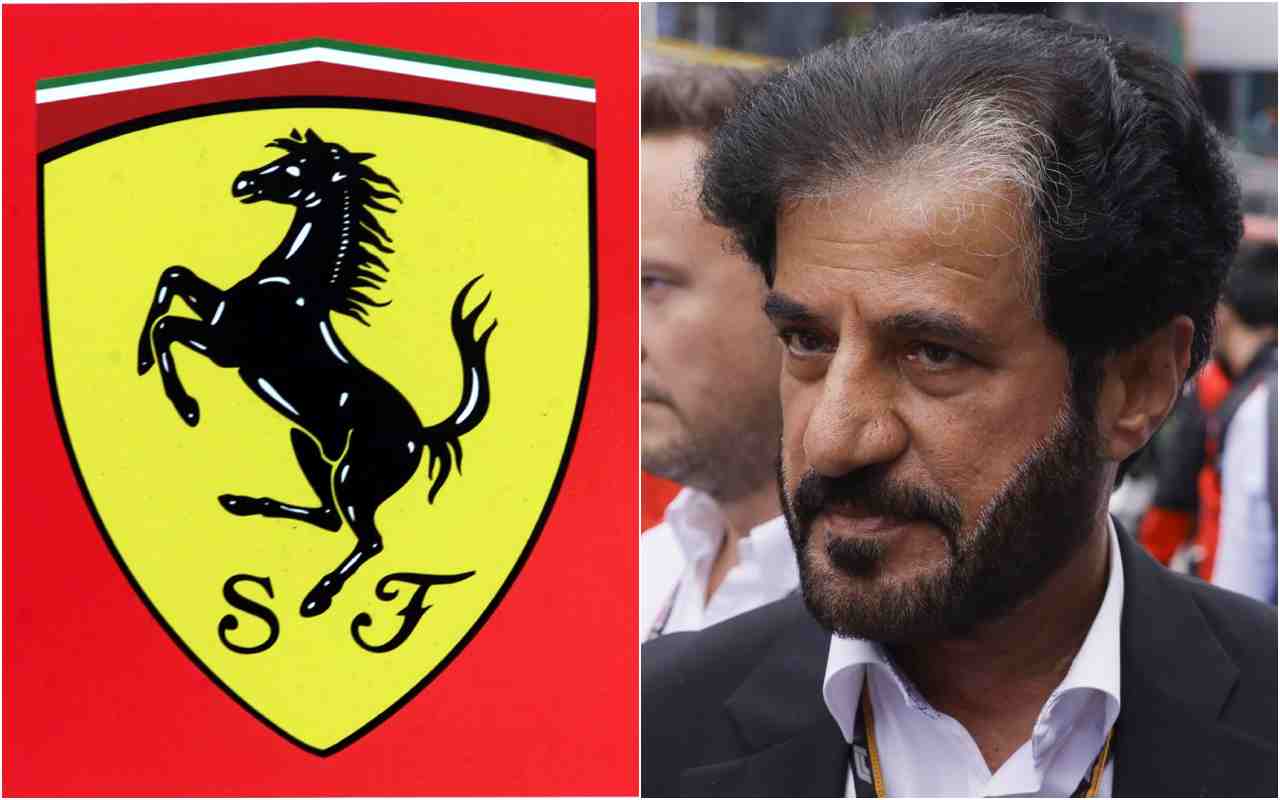 Ferrari e Mohammed Ben Sulayem (ANSA)