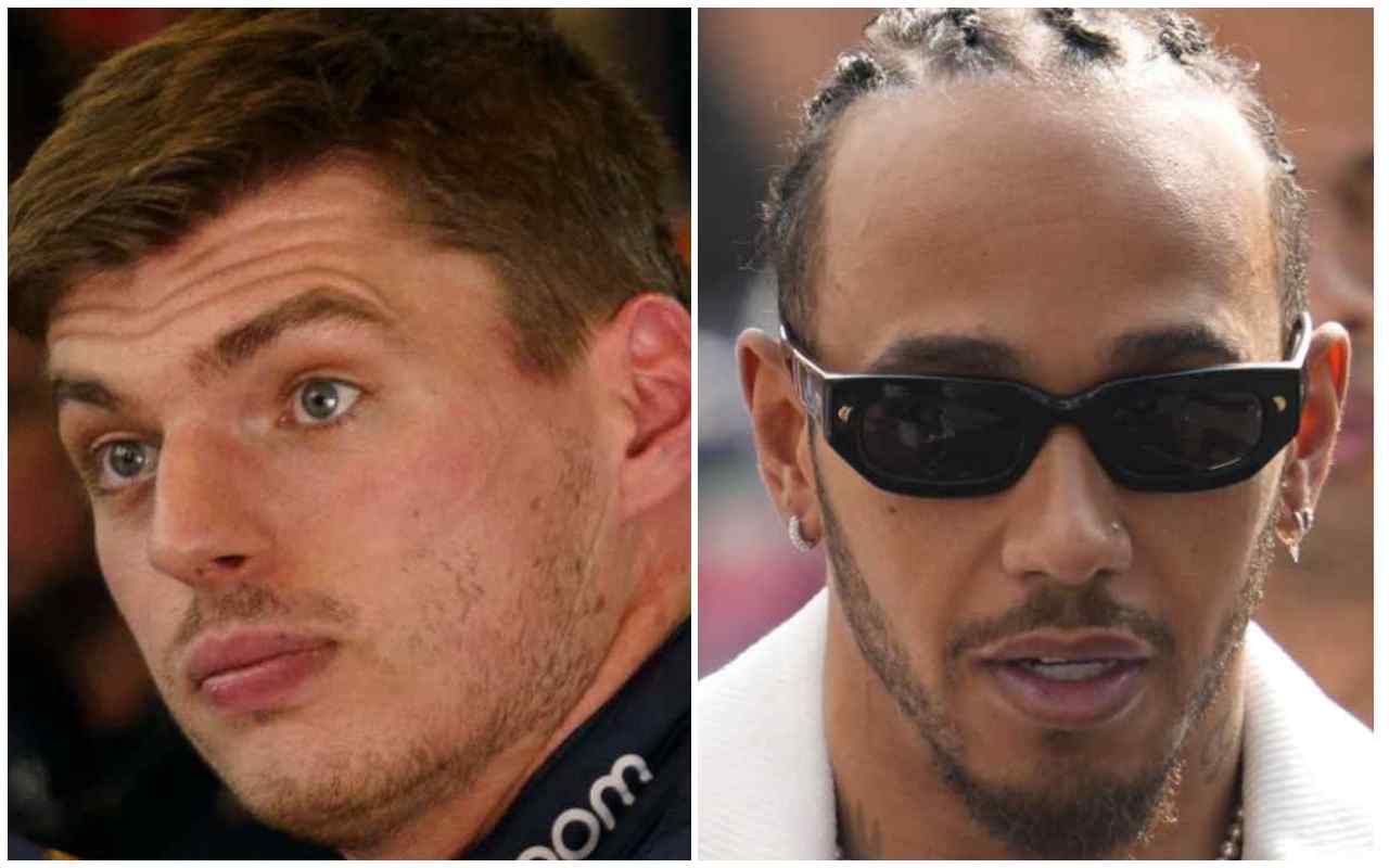 Lewis Hamilton Max Verstappen (Ansa Foto)